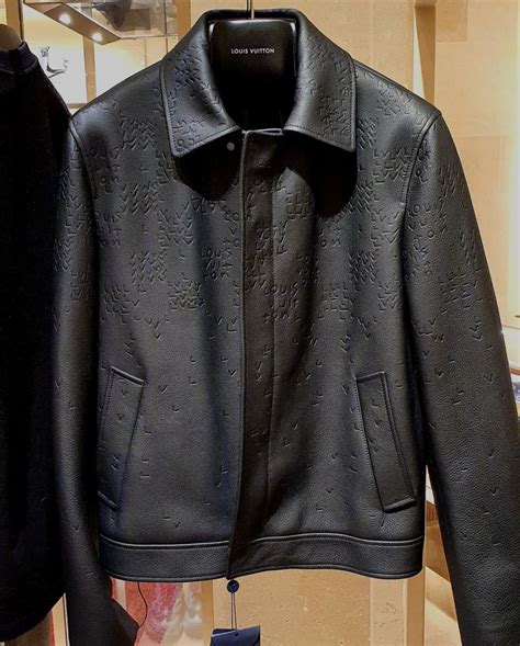 lv leather jacket|lv leather jacket price.